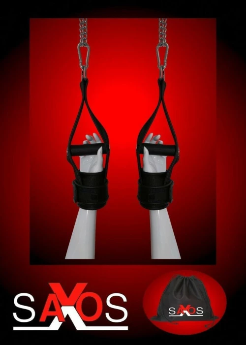 Saxos Hanging Handcuffs Black