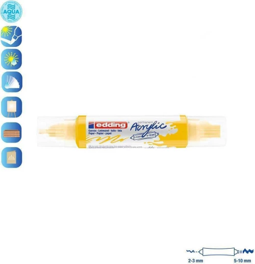 Edding 5400 Ακρυλικός 10mm Traffic Yellow
