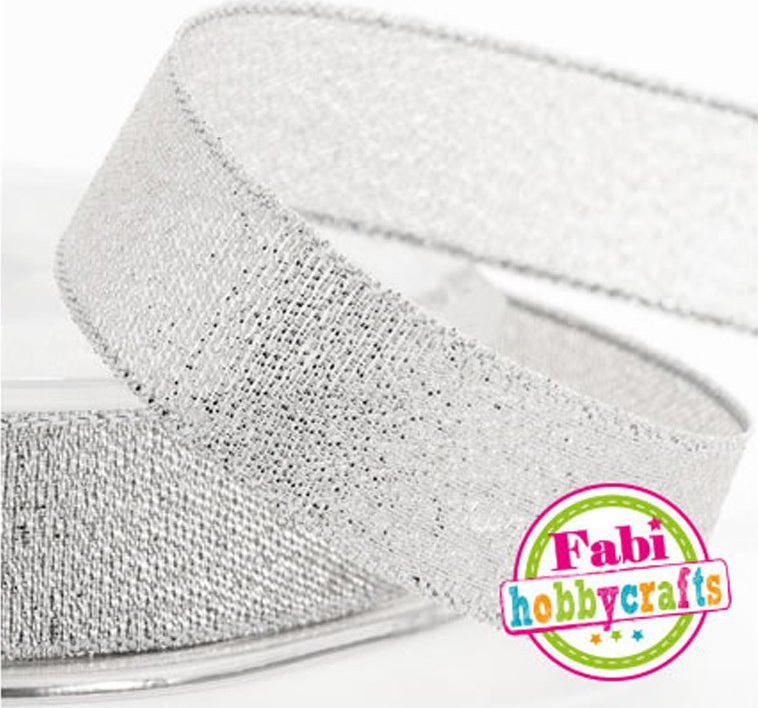 Fabi Κορδέλα Ασημί Lurex 1cmx10m