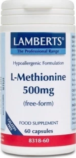 Lamberts L-Methionine 500mg 60 κάψουλες