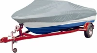 vidaXL Κουκούλα βάρκας Γκρι με Μήκος 610-671cm, Πλάτος 254cm