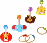 Tooky Toys Ξύλινοι Κρίκοι Ζωάκια