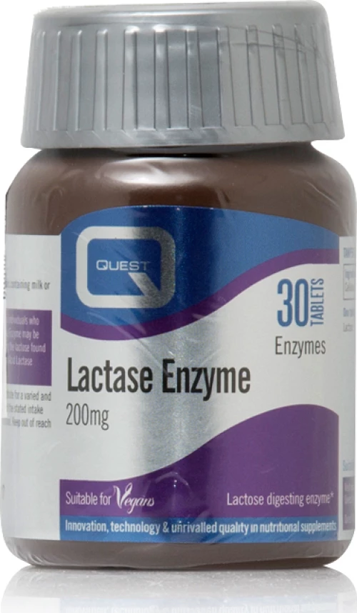 Quest Naturapharma Lactase 200mg 30 ταμπλέτες