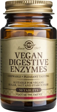 Solgar Vegan Digestive Enzymes 50 μασώμενες ταμπλέτες