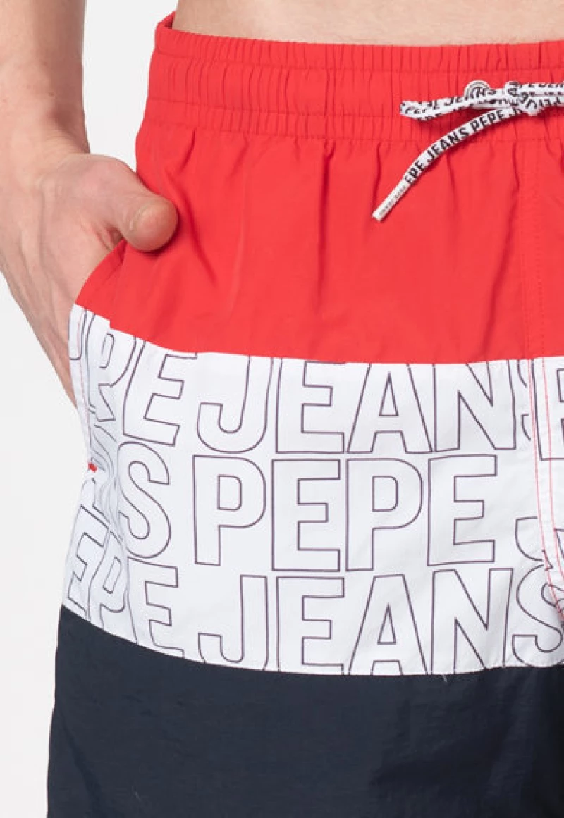 Pepe Jeans Erik Ανδρικό Μαγιό Σορτς Spicy Red