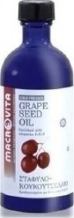 Macrovita Grape Seed Oil Σταφυλοκουκουτσέλαιο, 100ml