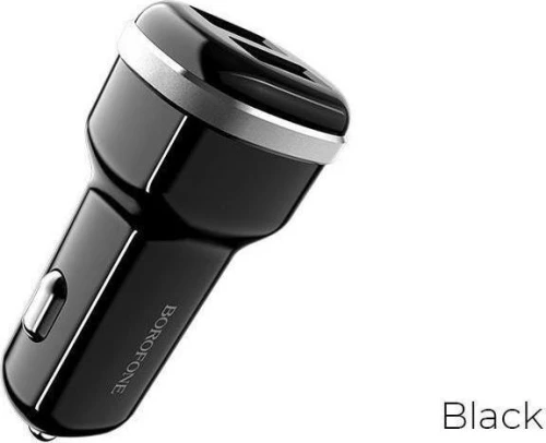 Φορτιστής Αυτοκινήτου Borofone Bz13 Extreme Dual Usb 5V 2.4A Μαύρος