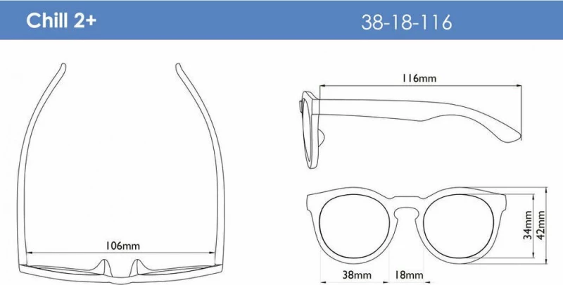 Real Shades Chill Toddler 2CHIBLK 2-4 Years Black