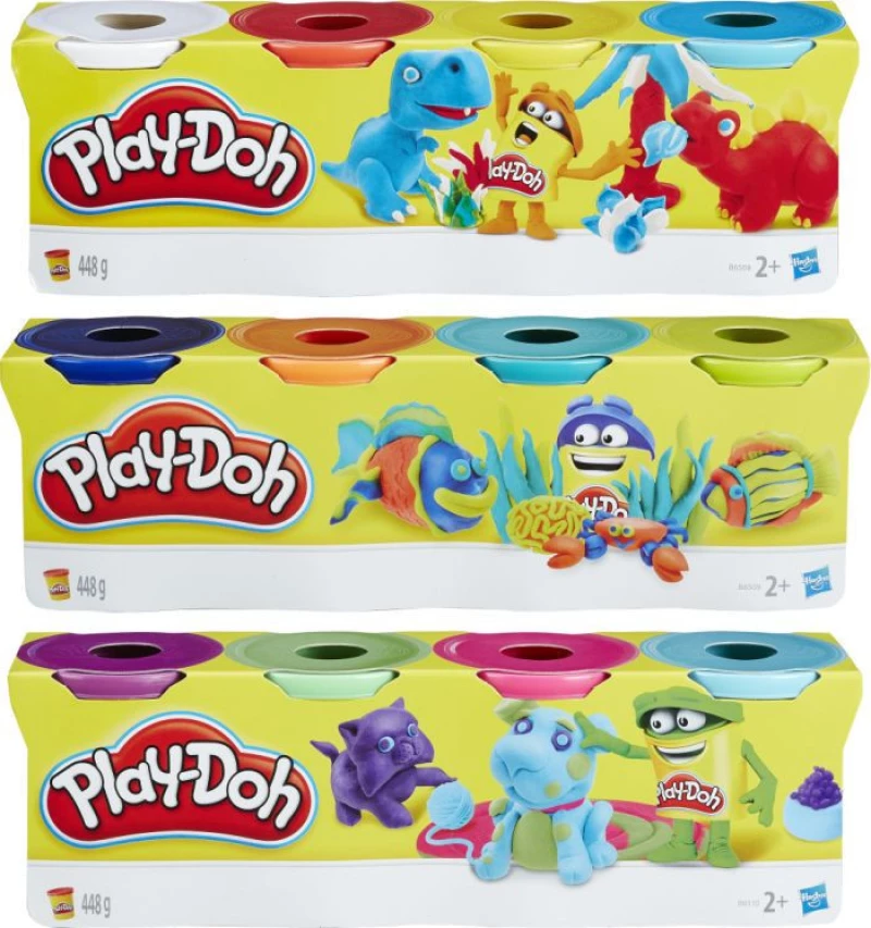 Hasbro Play-Doh Βαζάκια (Διάφορα Χρώματα,4 ανά Συσκευασία) 1τμχ