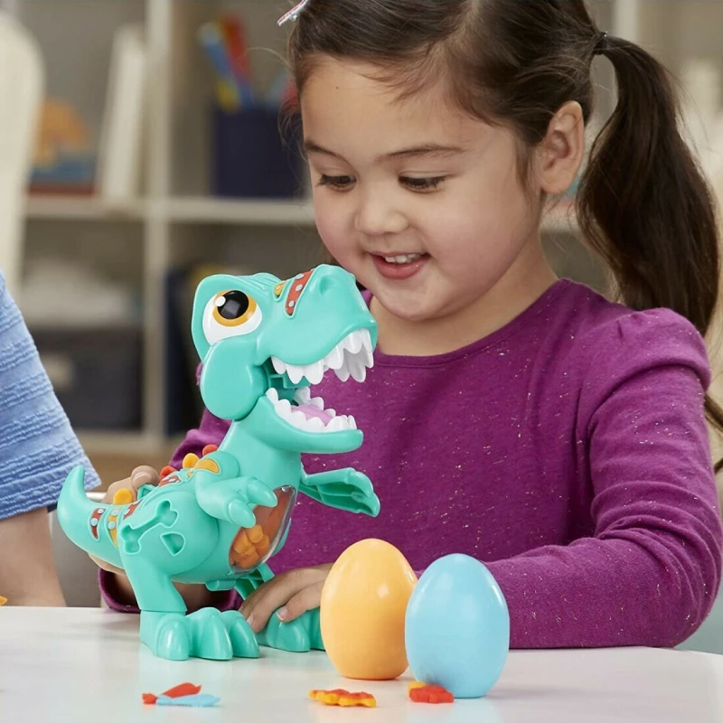 Hasbro Play-Doh Πλαστελίνη - Παιχνίδι Dino Crew Crunchin T-Rex για 3+ Ετών, 3τμχ