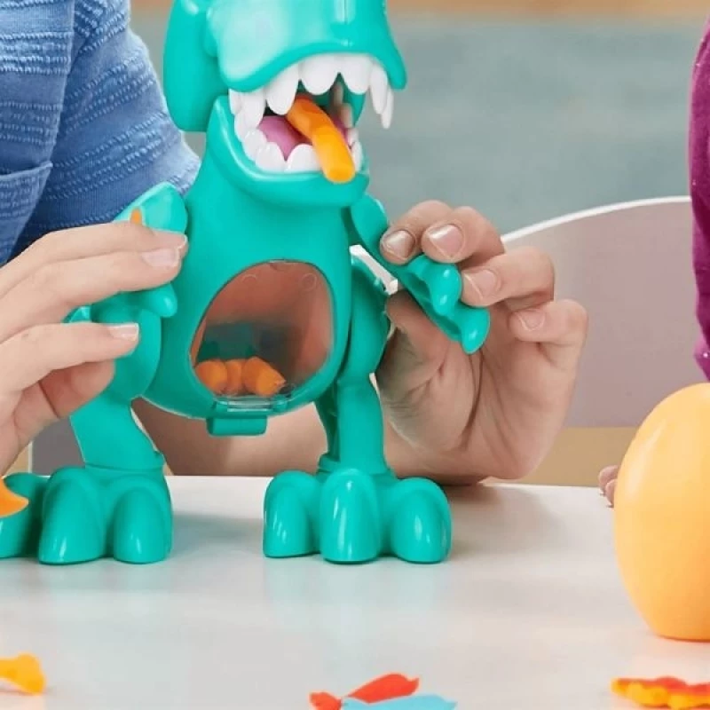 Hasbro Play-Doh Πλαστελίνη - Παιχνίδι Dino Crew Crunchin T-Rex για 3+ Ετών, 3τμχ