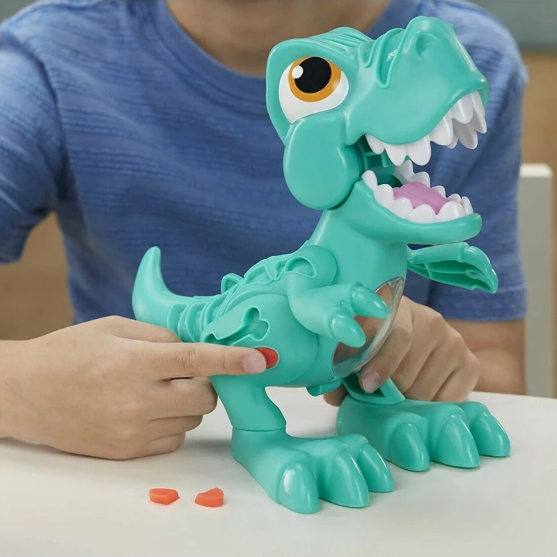 Hasbro Play-Doh Πλαστελίνη - Παιχνίδι Dino Crew Crunchin T-Rex για 3+ Ετών, 3τμχ