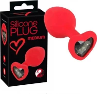 You2Toys Silicone Plug medium Red 8cm