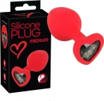 You2Toys Silicone Plug medium Red 8cm
