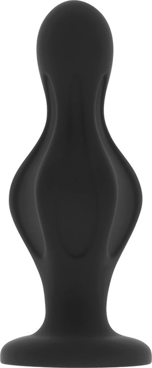 Ohmama Butt Plug Silicone Black 12cm