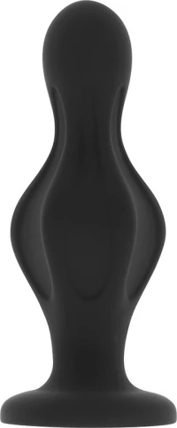Ohmama Butt Plug Silicone Black 12cm