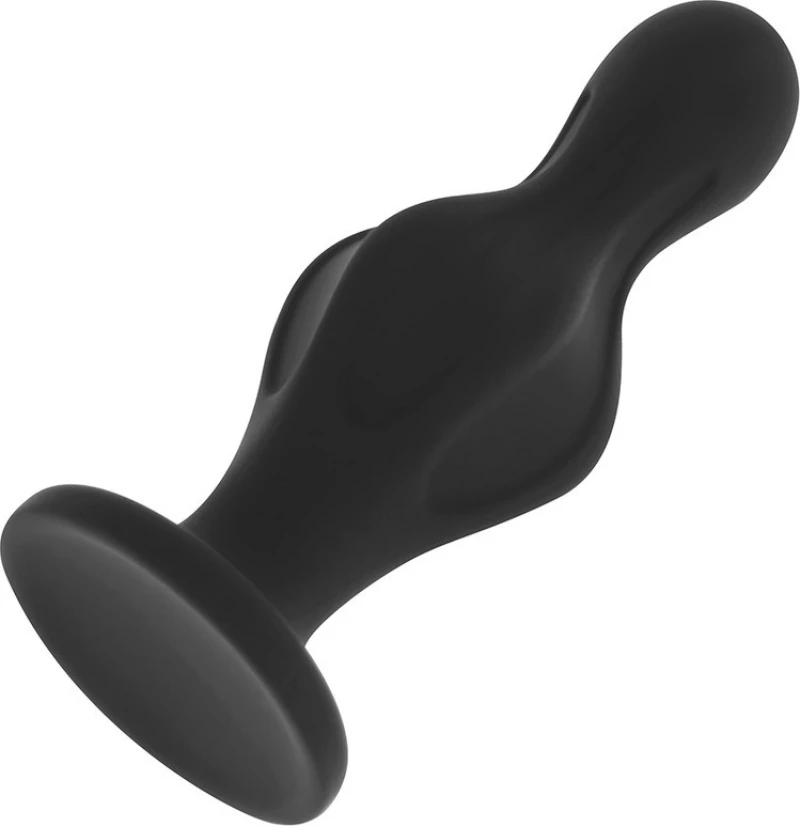 Ohmama Butt Plug Silicone Black 12cm