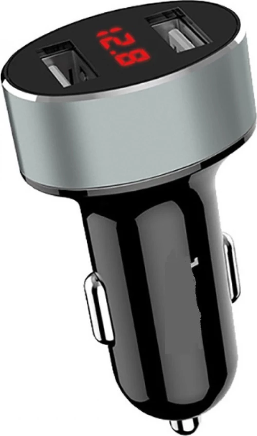 Car Charger Andowl M2-0313 2Xusb 3.1A Με Οθόνη Lcd Voltmeter
