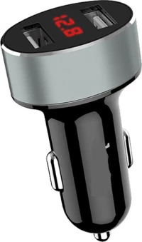 Car Charger Andowl M2-0313 2Xusb 3.1A Με Οθόνη Lcd Voltmeter