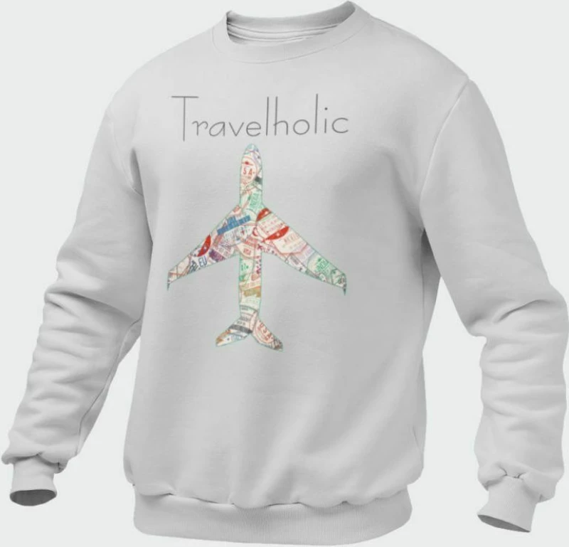 Travelholic Παιδικό Φούτερ - WHITE