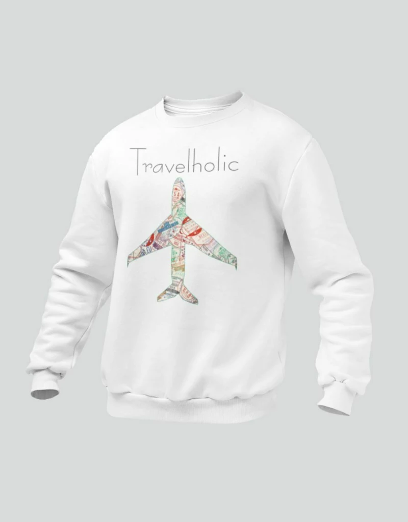 Travelholic Παιδικό Φούτερ - GREY MELANGE