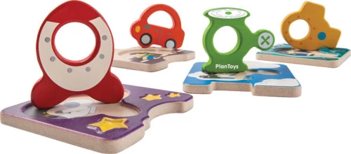 Παζλ με Οχήματα Plan Toys