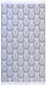 Pestemal Πετσέτα Θαλάσσης Ζακαρ Ανανάς 170x90cm Γκρι 25156