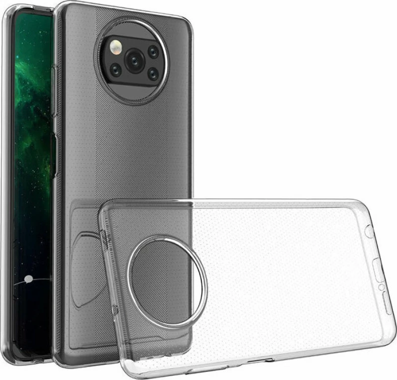 Ultra Slim Back Cover 0.5 mm Σιλικόνης Διάφανο (Poco X3 NFC)