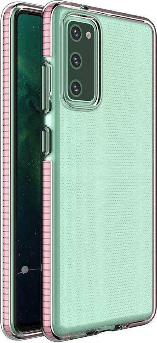 Hurtel Spring Case Back Cover Σιλικόνης Light Pink (Galaxy A72)