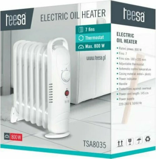 Teesa TSA8035 Καλοριφέρ Λαδιού με 7 φέτες 800W