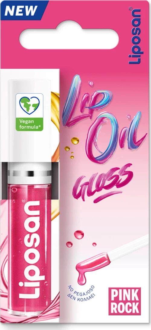 Liposan Lip Oil Gloss Pink Rock