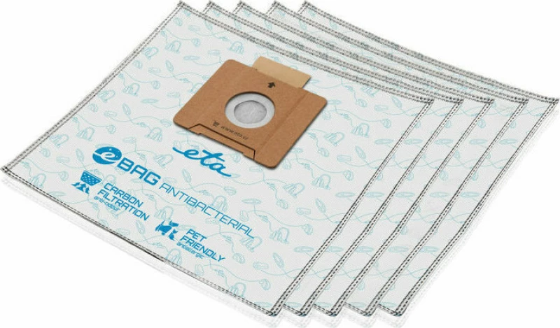 ETA eBag Antibacterial Σακούλες Σκούπας 5τμχ