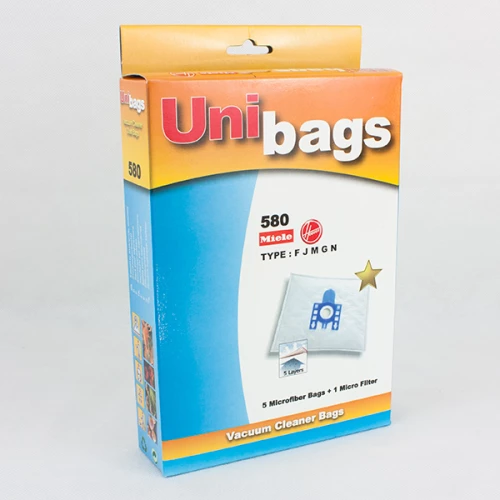 Unibags 580D Σακούλες Σκούπας 5τμχ