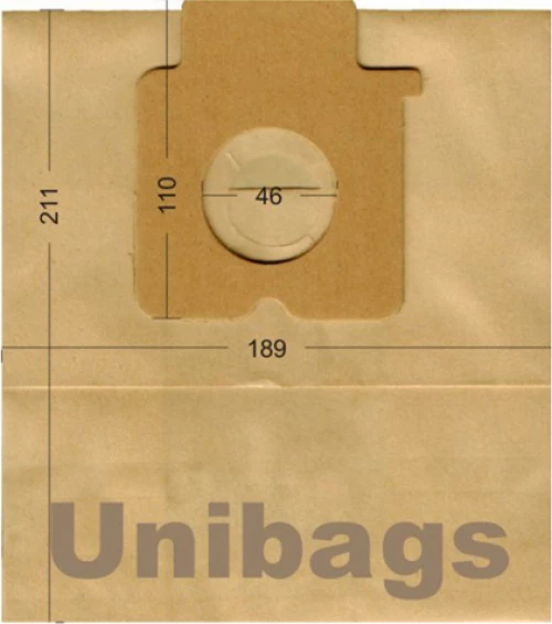 Unibags 1610 Σακούλες Σκούπας 5τμχ
