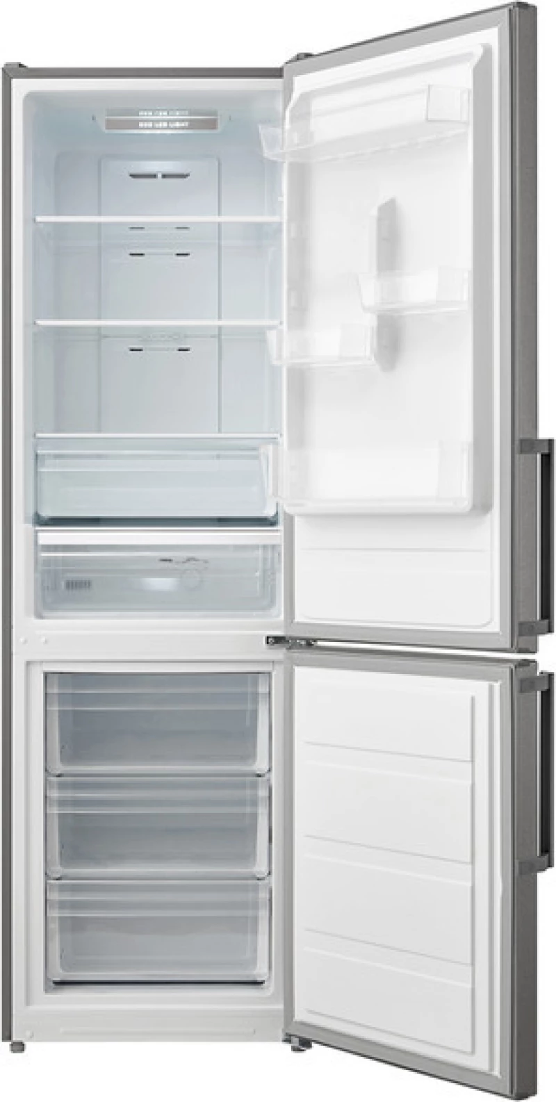Midea MB400A2 Ψυγειοκαταψύκτης NoFrost Inox Υ188xΠ59.5εκ.