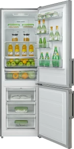 Midea MB400A2 Ψυγειοκαταψύκτης NoFrost Inox Υ188xΠ59.5εκ.