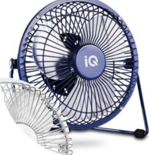 Επιτραπέζιος Μεταλλικός Ανεμιστήρας 15Εκ. Iq Vf-15Usb Λευκός