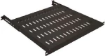 Mirsan Ράφι 1U για rack με βάθος 80cm 50Kgr Μαύρο