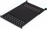 Mirsan Ράφι 1U για rack με βάθος 80cm 50Kgr Μαύρο