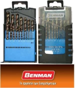 Benman Σετ Τρυπάνια Κοβαλτίου HSS CO5% 1-10mm 74677 19τμχ