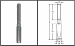Ανοξείδωτο Άκρο Πρέσας M8447 A4 6mm