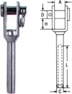 Ανοξείδωτο Άκρο Πρέσας M8316MT A4 4mm