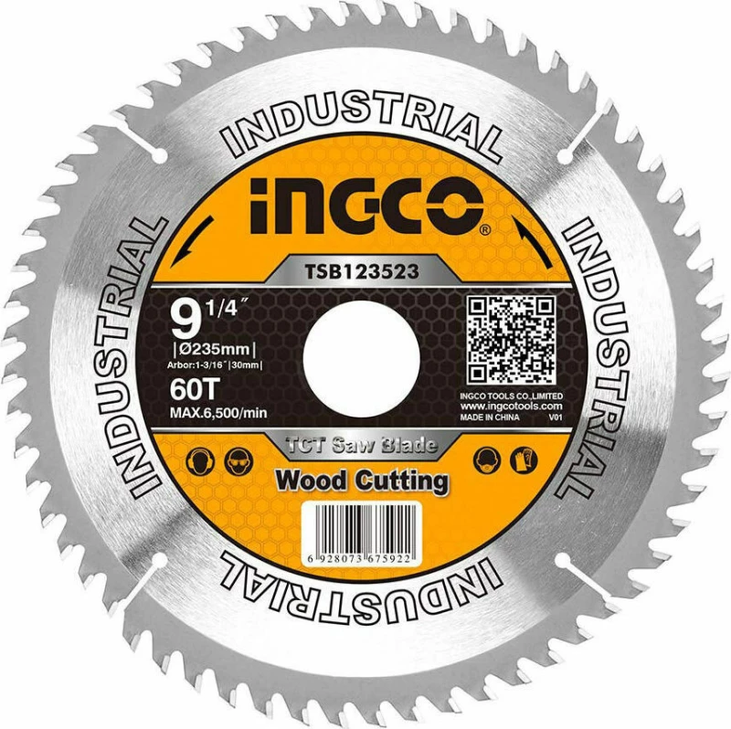 Ingco Δίσκος Κοπής Ξύλου TSB123523 235mm
