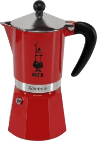 Bialetti Rainbow Μπρίκι Espresso 6cups Κόκκινο
