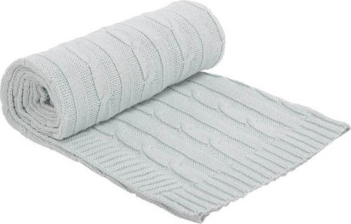 Kikka Boo Κουβέρτα Αγκαλιάς & Λίκνου Knitted Πλεκτή 75x100cm Light Mint