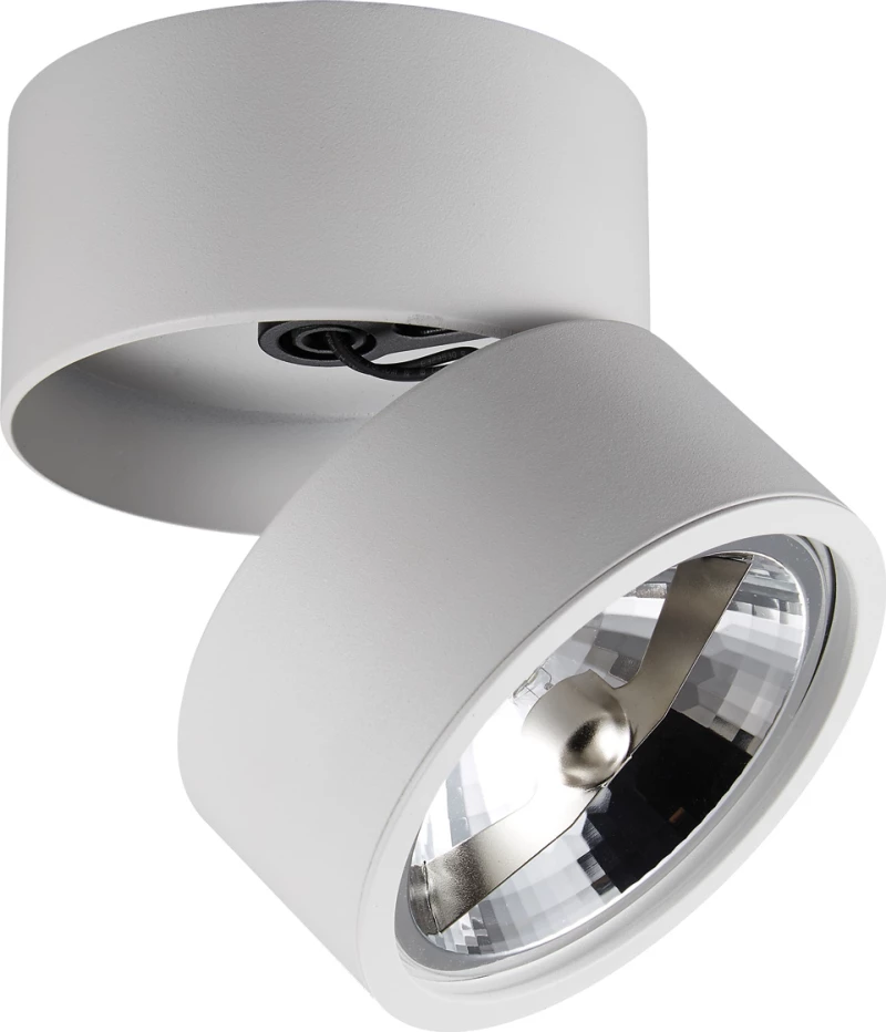 VK Lighting VK/03097CE/W Μονό Σποτ με Ντουί AR111 σε Λευκό Χρώμα