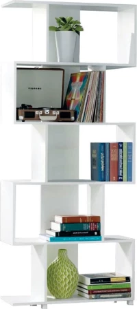 ROSS Βιβλιοθήκη - Ραφιέρα Άσπρο-Ε762,3-MDF - Κόντρα Πλακέ - Καπλαμάς - Νοβοπάν-1τμχ- 70x23x175cm