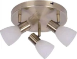 Inlight 9064-3 Τριπλό Σποτ με Ντουί E14 σε Μπρούτζινο Χρώμα Οξυντέ