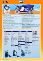 Swirl A07 Σακούλες Σκούπας 4τμχ