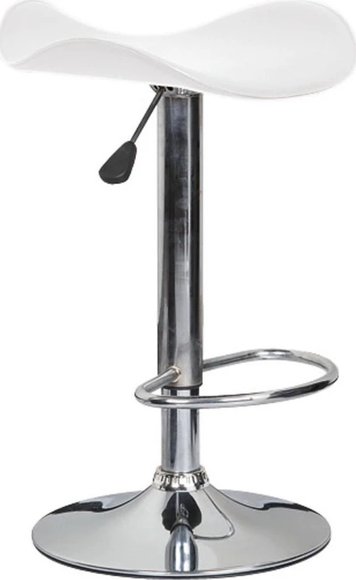 Σκαμπό Μπαρ Saddle Λευκό 45x43x64cm